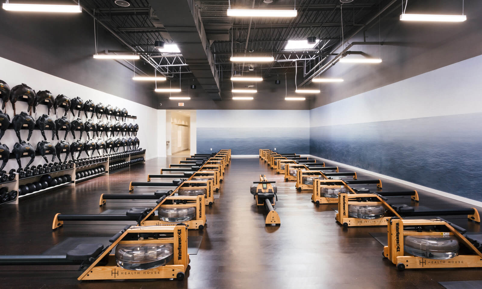 Fitness studio with Zandur sport flooring